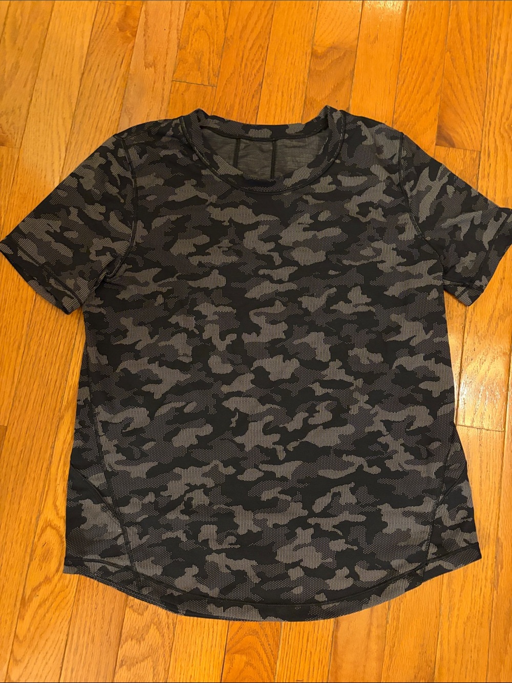 lululemon athletica Black & Gray Camo Performance Tee